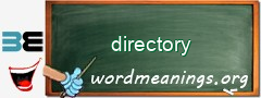 WordMeaning blackboard for directory